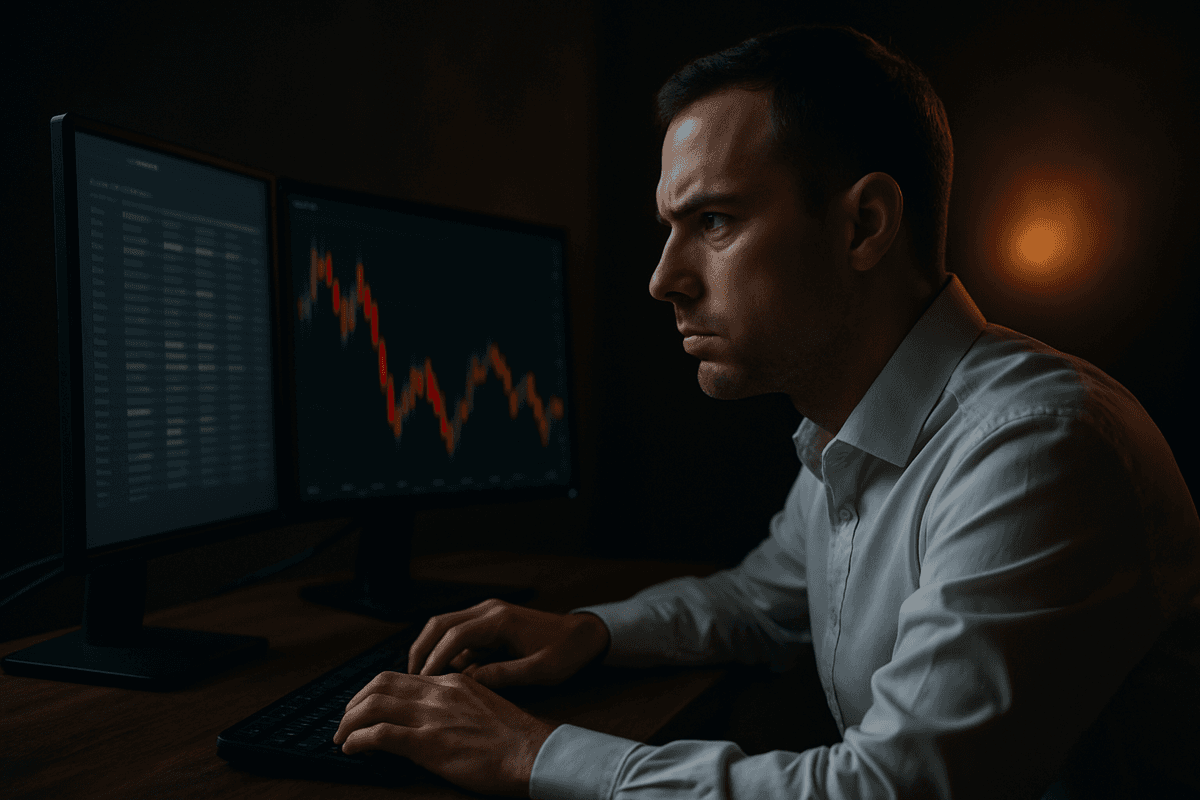 A symbolic image for the trading article during news